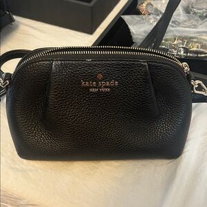 Kate Spade Black Textured Crossbody Bag
